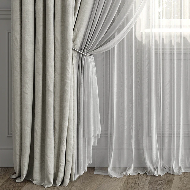 Curtains with window 499C — Descargar