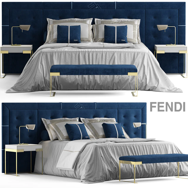 Кровать fendi pincio bed — Скачать