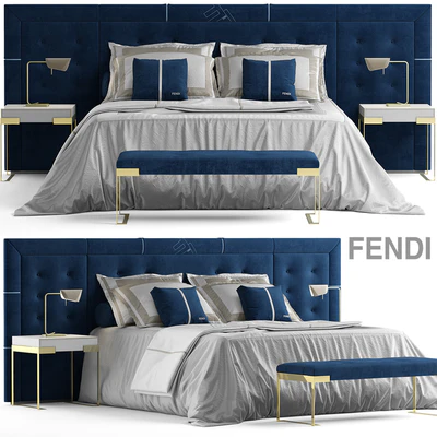 Кровать fendi pincio bed — Вид 1