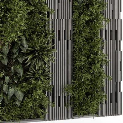 Indoor Wall  Vertical Garden in Wooden Base - Set 864 — Вид 4