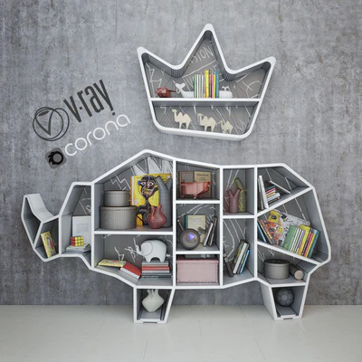 Rhino Bookshelf — Ver 2