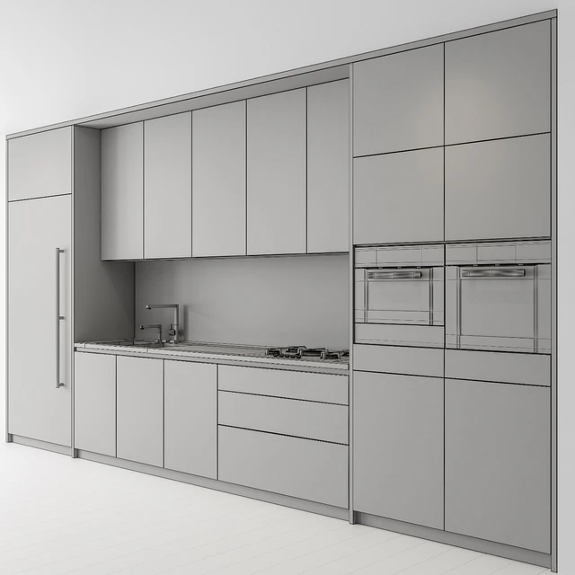 Kitchen Modern - white and Wood Cabinets 81 — Descargar
