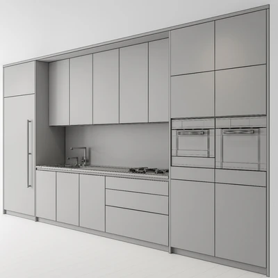 Kitchen Modern - white and Wood Cabinets 81 — Ver 2