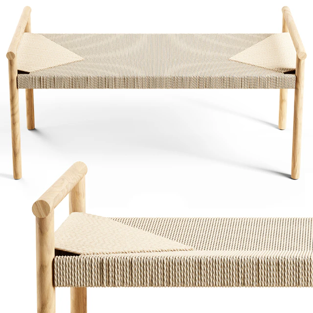 Zara Home - The braided bench - Large — Скачать