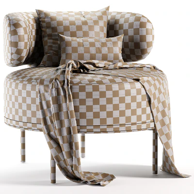 Penn Taupe Boucle Wing Back Accent Chair — Ver 3