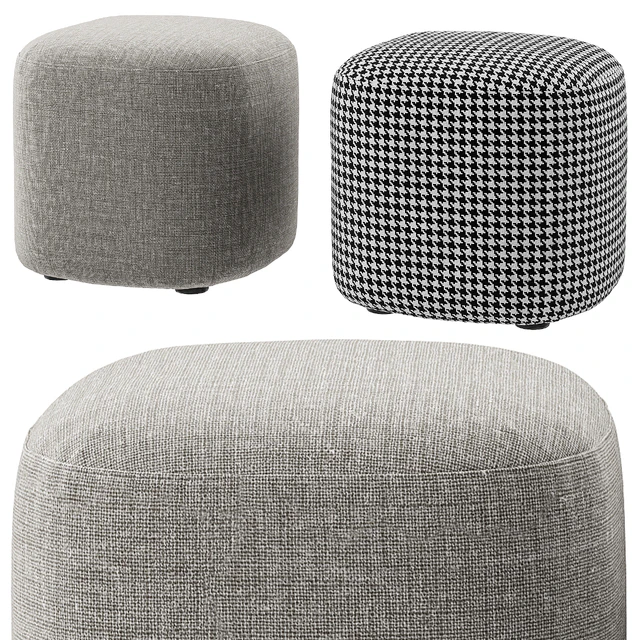 Vorsen - Round Ottoman Stool — Скачать