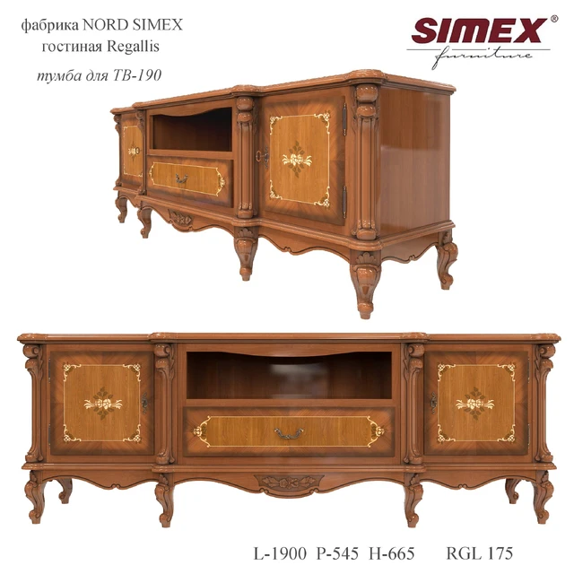 Living room Regallis, TV-190 pedestal — Descargar