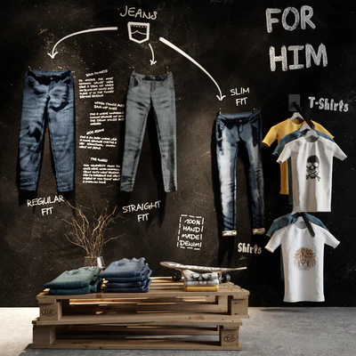 Cloth Store Display Col1 — Ver 2