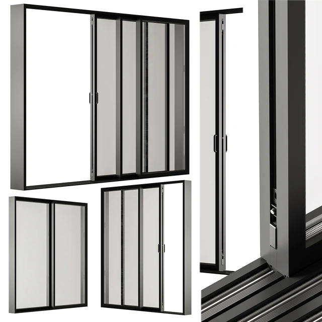 Sliding Metal Window - Windows Set 20 — Descargar