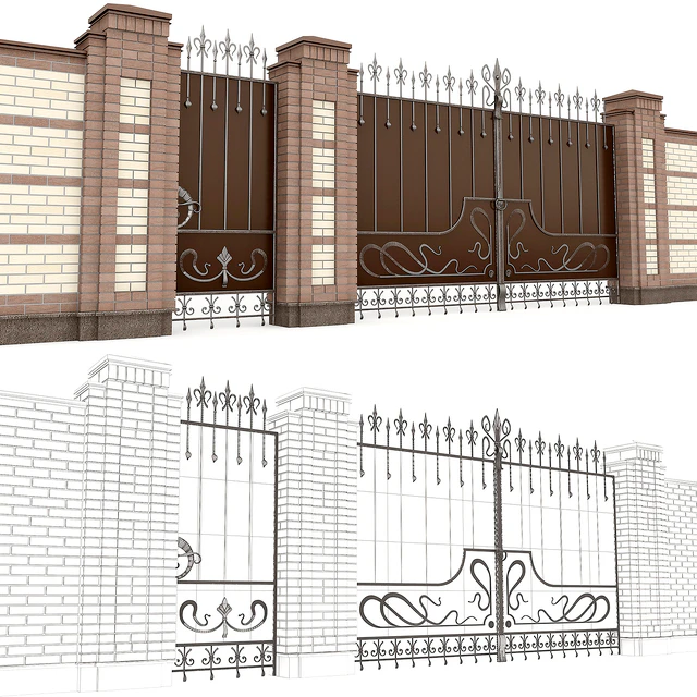 Classical forged gate 2 — Скачать