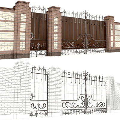 Classical forged gate 2 — Вид 2