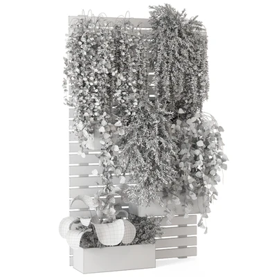 Outdoor Plants Pallet vertical planter  Pots - Set 686 — Вид 2