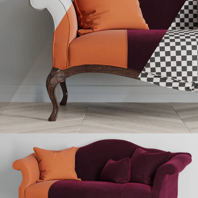 Baker King George settee — Descargar