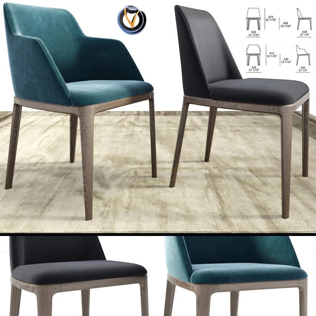 Poliform Grace Dining Chair Duo — Скачать