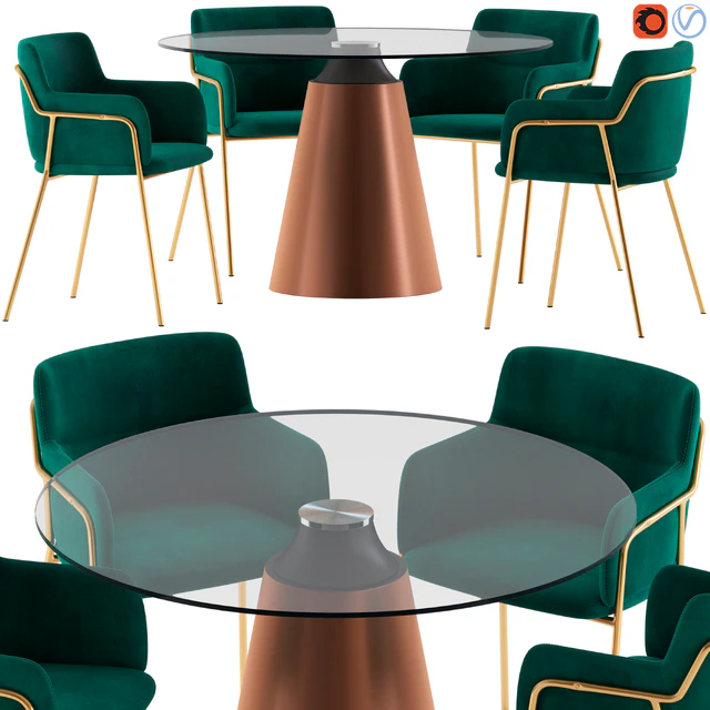 Cult Furniture Harriet Chair and Keys Road Designs Hattie Table — Descargar