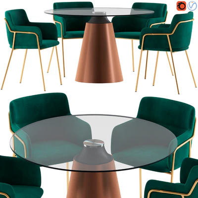 Cult Furniture Harriet Chair and Keys Road Designs Hattie Table — Ver 1