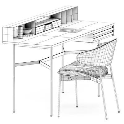 HARRI WRITING DESK and LUZ CHAIR by more — Вид 3