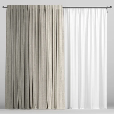 Curtains with tulle. — descargar