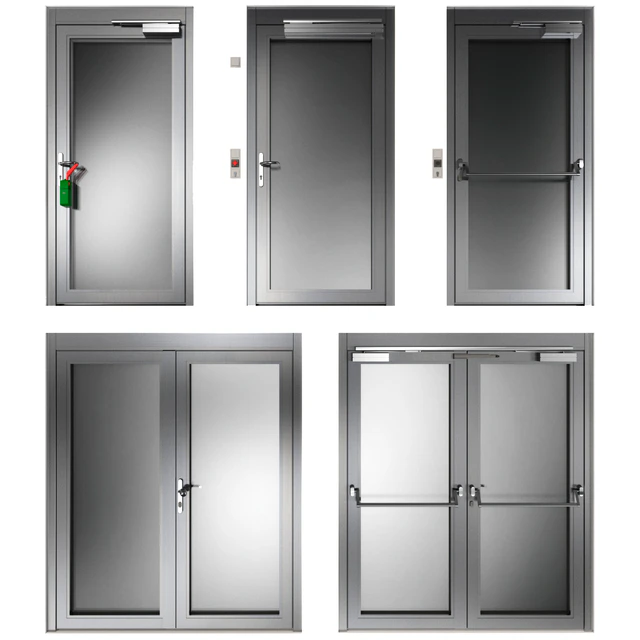 Metal swinging fire doors — Descargar