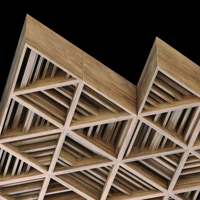 Decor rail triangle n4 / Decor triangles from rails No. 4 — Ver 3