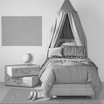 Chesterfield Upholstered Bed by Pottery Barn — Ver 2