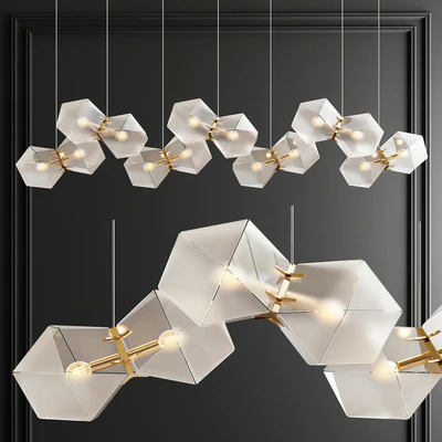 Unique Linear Chandelier - 3 type — Вид 2