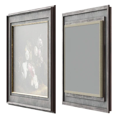 Classic frame with floral still life — Ver 3