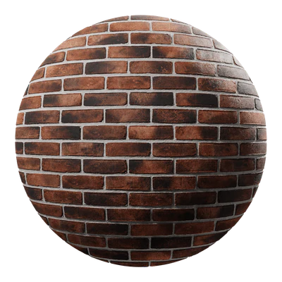 sandfaced running bond brick wall texture orange — View 1