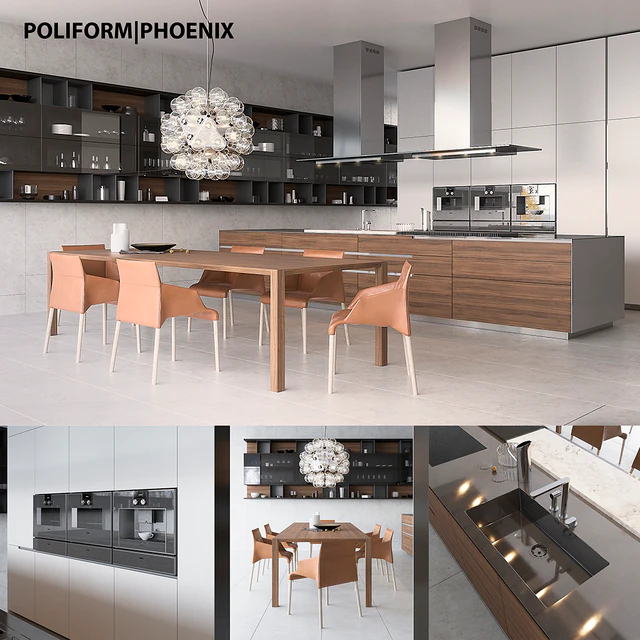 Кухня Poliform Varenna Phoenix 2 (vray, corona) — Скачать