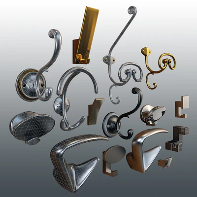 Hooks, 12 pieces. Different, classic and modern. — Ver 2