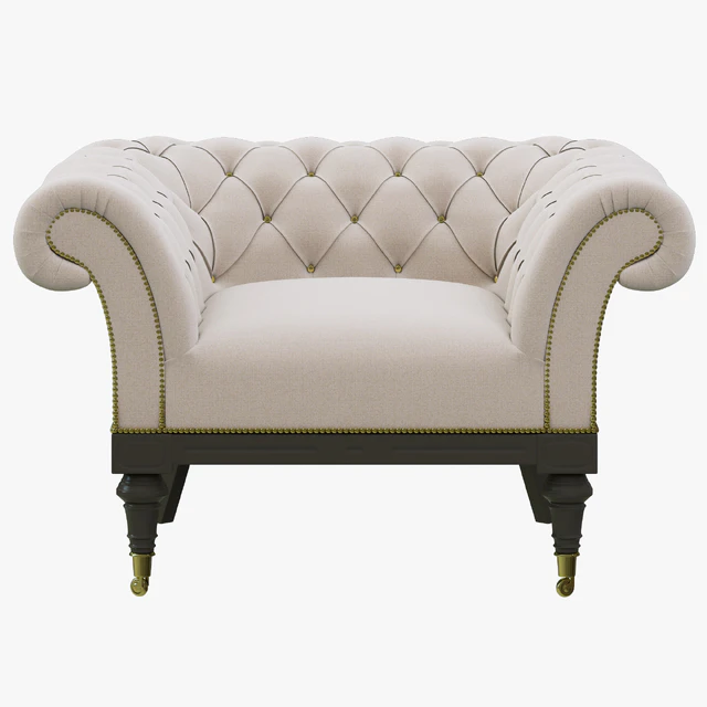 Restoration Hardware Islington Chesterfield Upholstered Chair — Descargar