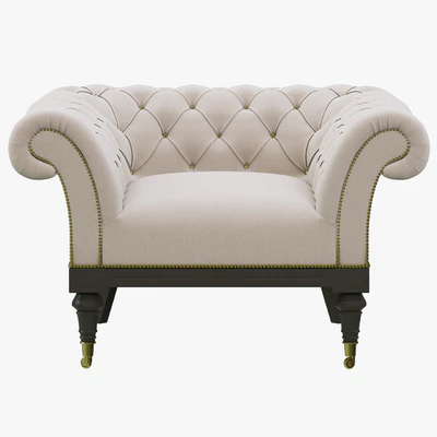 Restoration Hardware Islington Chesterfield Upholstered Chair — Ver 2