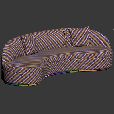 Otium Curved Sofa Capital Collection — Ver 4