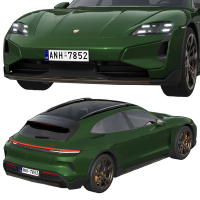 Porsche Taycan Turbo Cross Turismo 2024 — Вид 3