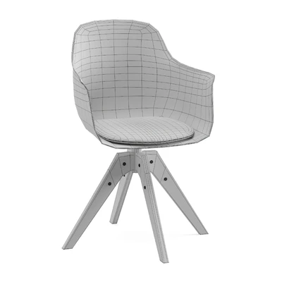 White Office Swivel Armchair Wapong La Redoute Interieurs — Ver 3