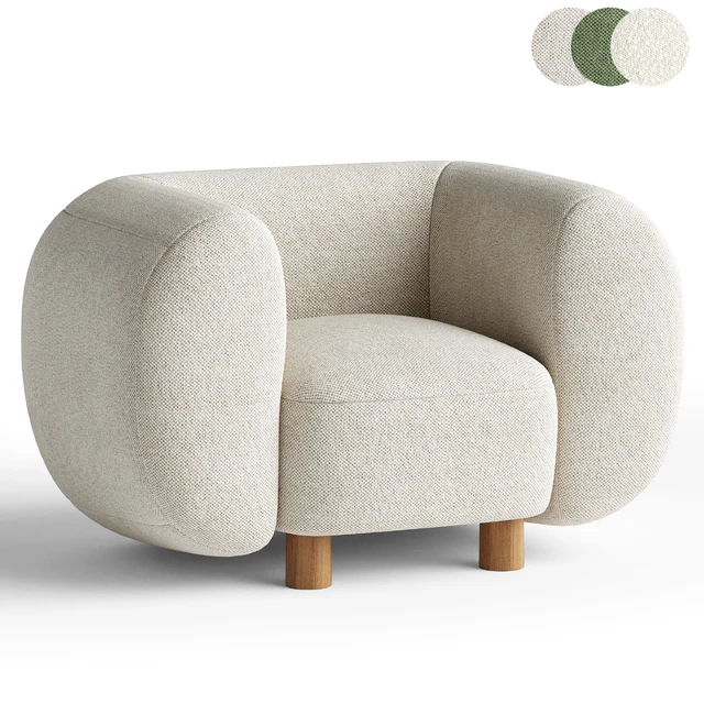 Armchair Londi Cozy Ivory — Descargar