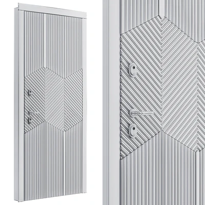 Art deco black front door — Ver 3