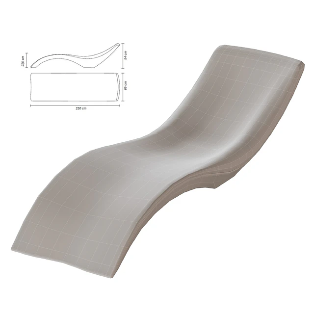 MYYOUR sun bed chaise longue CLOE — Скачать