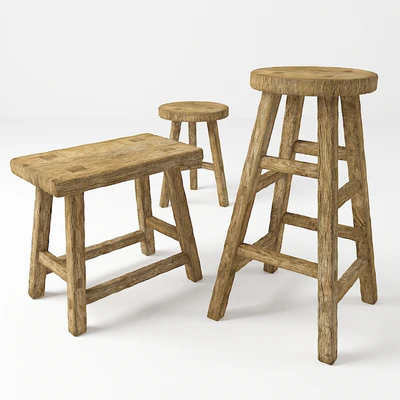 Деревенские стулья. Rustic stools — Вид 2