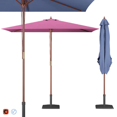 Garden Rectangular Parasol — Вид 1