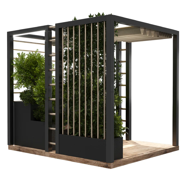 Landscape Furniture with Pergola and Roof garden 01 — Скачать