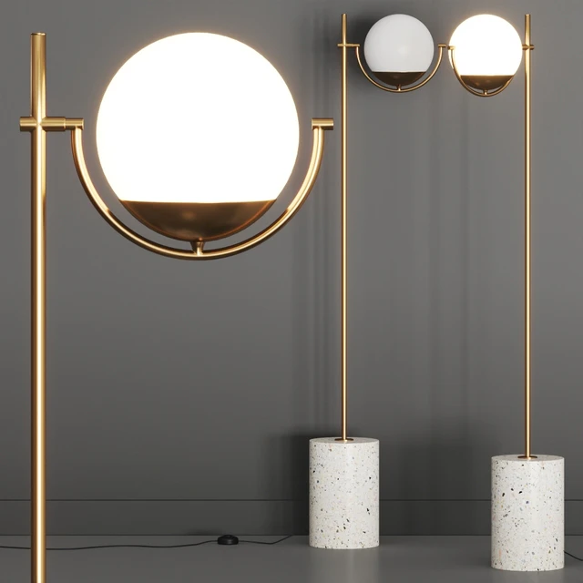 Crate and Barrel Rondure Globe Floor Lamp — Скачать