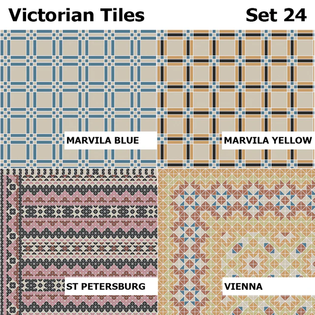 Topcer Victorian Tiles Set 24 — Descargar