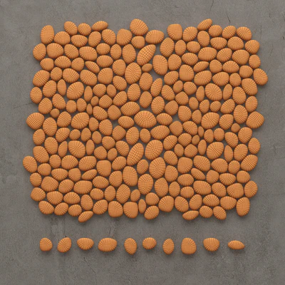 Panel of pebbles — Ver 2