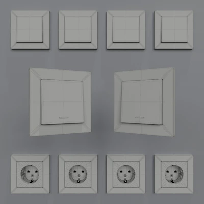 Sockets and switches Schneider Electric Atlas Design — Ver 2