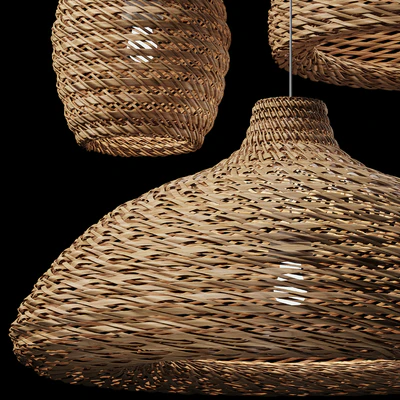 Rattan Pendant Light 08 — Ver 3