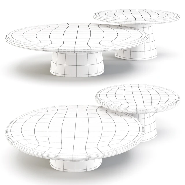 Meridiani: Leon - Coffee and Side Tables — Скачать