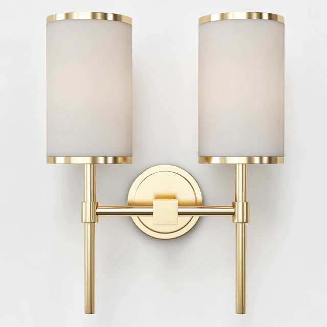 John Richard Modern Brass Wall Sconce — Скачать