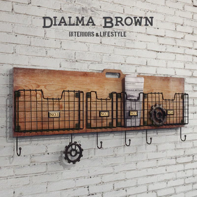 Hanger - magazine rack Dialma Brown DB003637 — Ver 1