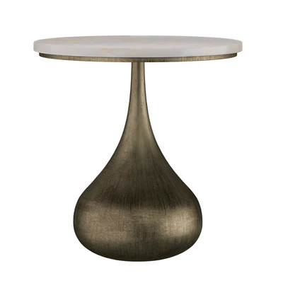 Mateo Side Table Aged Brass — descargar